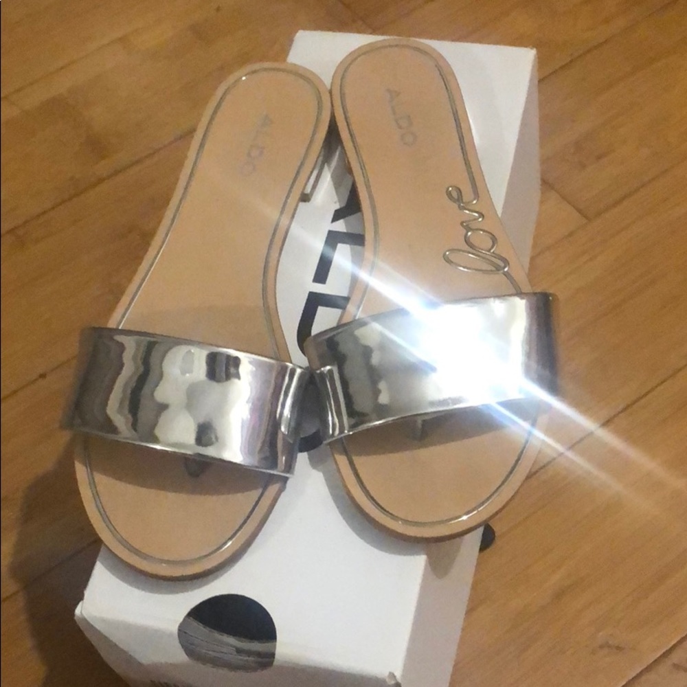 Aldo Etelin silver sandal
